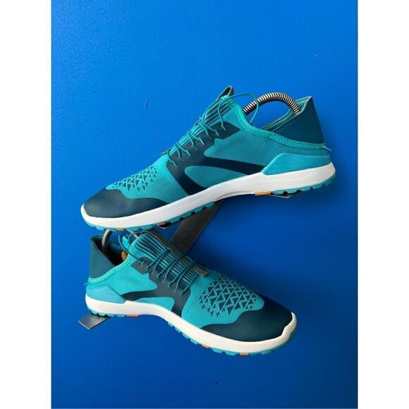 Olukai Miki Trainer Running Athletic Shoe Drop Heel Blue White Womens Size 9.5 - Picture 2 of 7